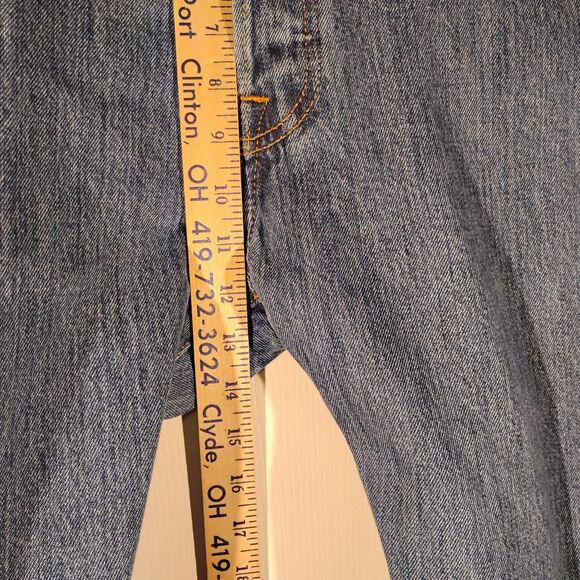 Levi's 501 jeans mens 36x30 blue denim button fly straight leg medium wash - Picture 6 of 10